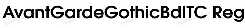 AvantGardeGothicBdITC Reg字体转换